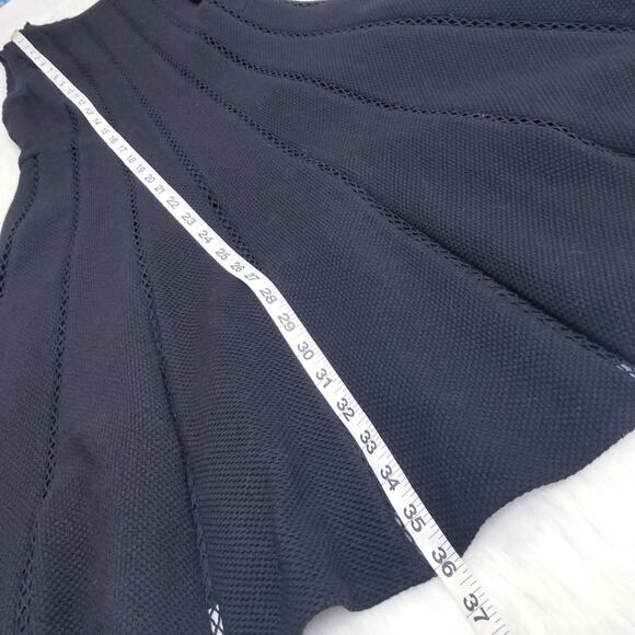 Rebecca Taylor Diamond Textured Black Dress - Picture 8 of 10